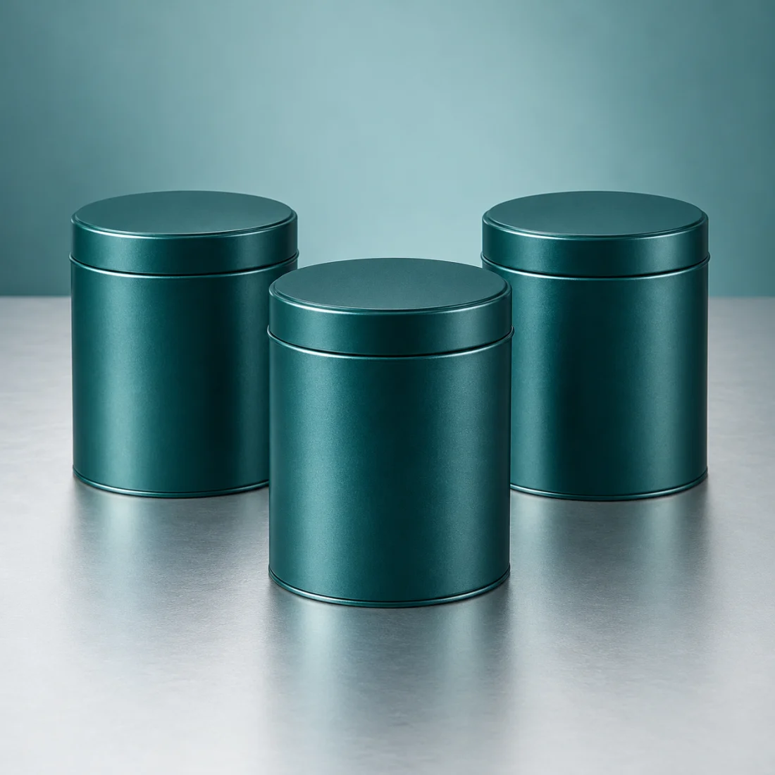 Stackable tea tins